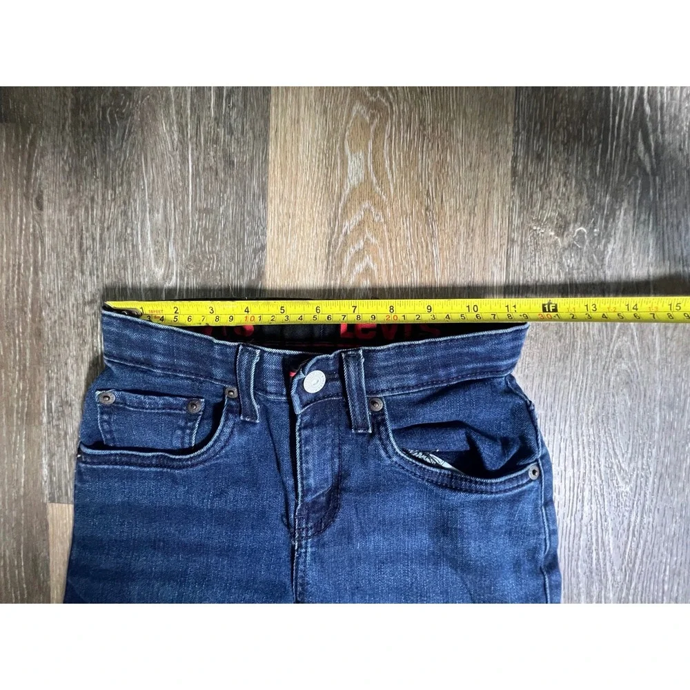 Levi 514 Straight Jeans‎ Kids Size 10 Reg Blue Excellent Adjustable Waist Denim